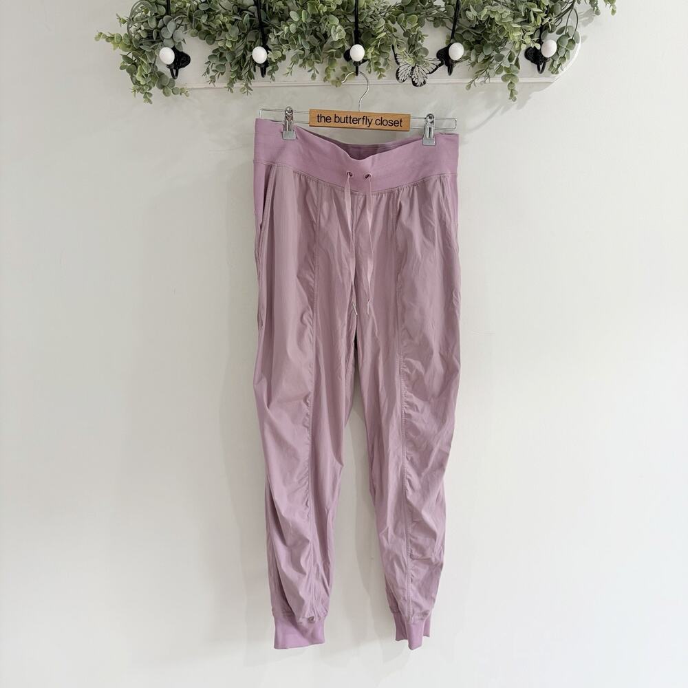 Lululemon Dance Studio Joggers Mid Rise Mauve Shade Adjustable Waist 10 L 5784